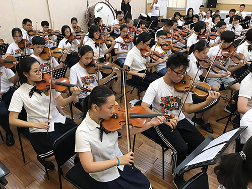 香港兒童交響樂團與廈門外國語學校交響樂團交流演奏心得