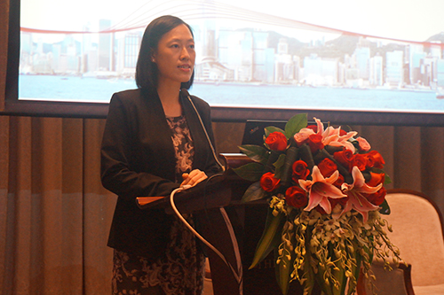 駐深圳聯絡處主任李矜持在研討會上致辭