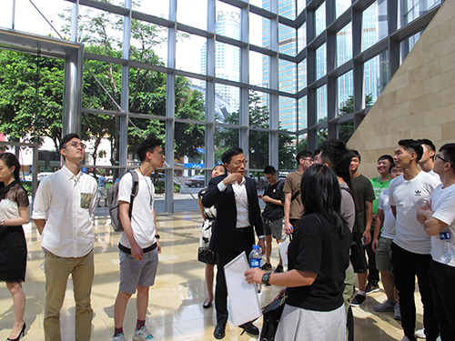 隨太古匯（廣州）發展有限公司總經理隋頌偉考察太古匯商場