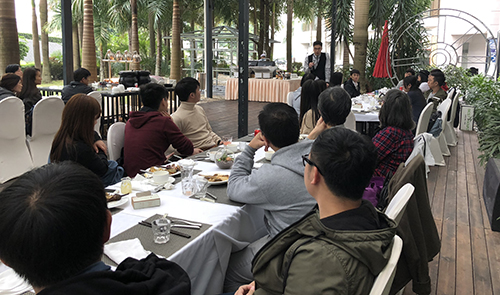 廣西中醫藥大學學長與一年級新生分享及交流在廣西在學的經驗與心得。