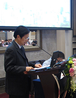 廣東省人力資源和社會保障廳副巡視員譚俊發言