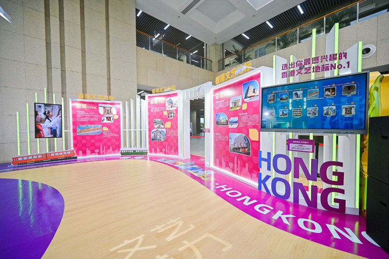 香港文藝地標展區以及廣西民族文化、精品戲曲和研學旅遊展區除了內容豐富的展板，更以視頻方式推廣香港和廣西旅遊。兩區更分別設置互動觸屏，讓公眾向最喜愛的香港文藝地標和廣西旅遊路線投票_1