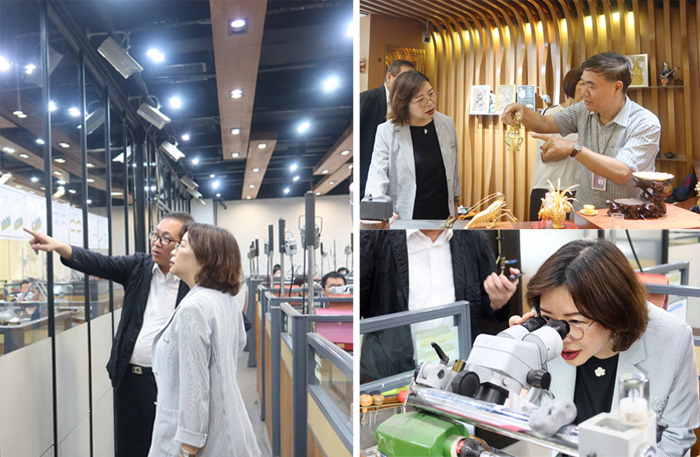 蘇紫賢（中）訪問匠心智造中心