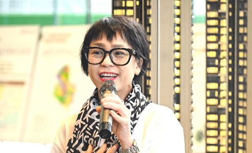 企业代表讲解“广州环球贸易广场”项目规划及ESG投入3