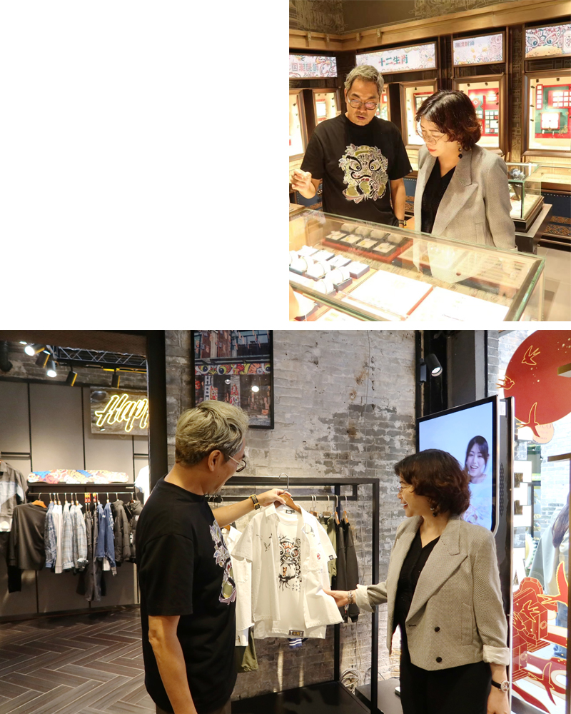 周皓暉創始人（左）介紹企業發展