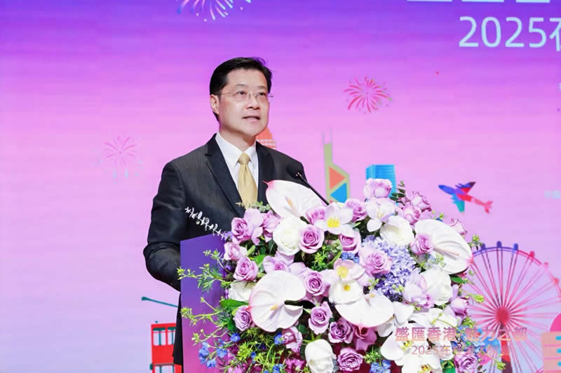 駐廣西聯絡處主任王卓然發言致辭時表示香港是亞洲匯聚盛事的地方、充滿魅力的都市，鼓勵廣西的朋友到香港旅遊。