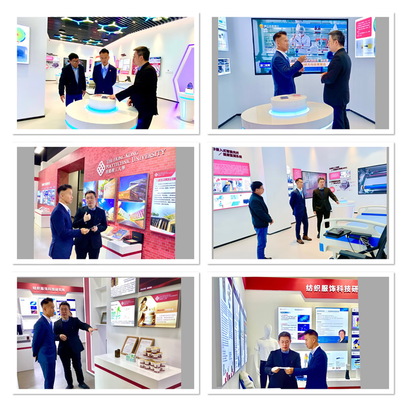 駐福建聯絡處主任鄭震生在余院長陪同下，參觀了研究院的先進設施與服務