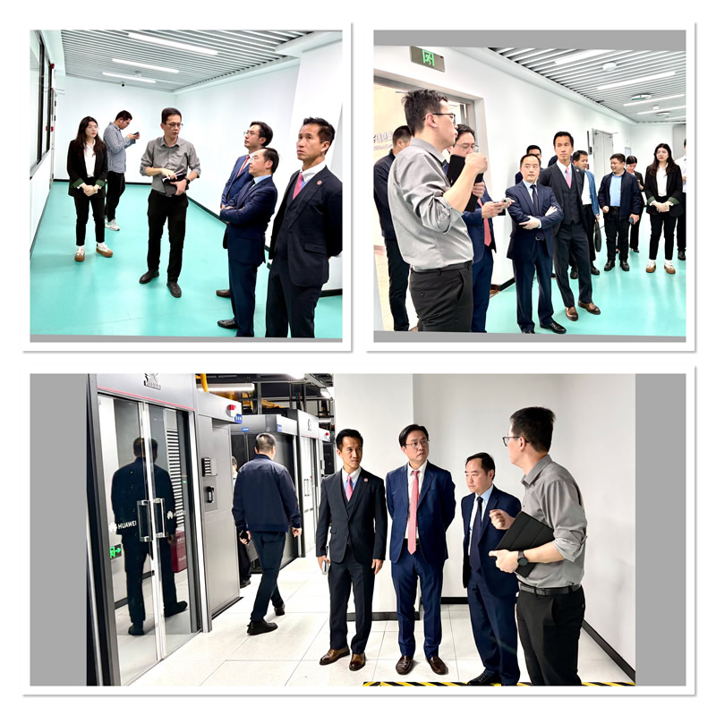 代表團一行參觀福建人工智能計算中心