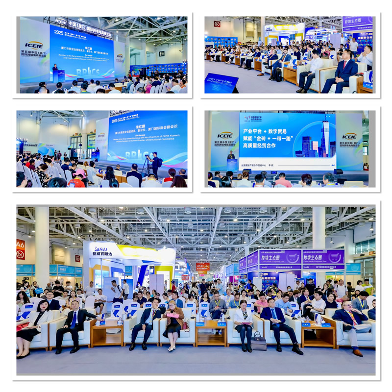 出席「2025“金砖+一带一路”跨境电商合作交流大会」活动的嘉宾及企业代表互动交流，气氛积极。