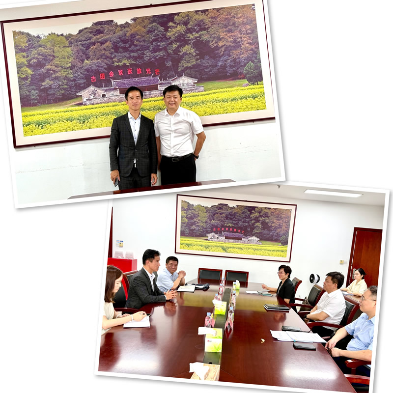 鄭震生(上圖左)與龍岩市發改委黨組書記、主任陳文操 (上圖右) 深入交流