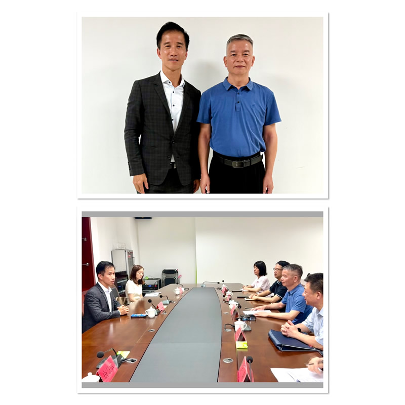 鄭震生(上圖左)與中共龍岩市委統戰部常務副部長劉廣祥(上圖右)會面交流