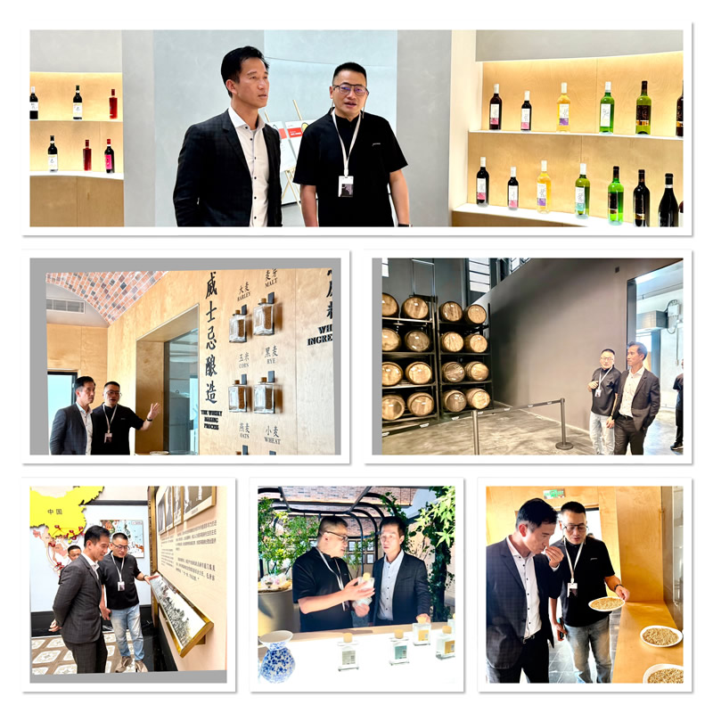 鄭震生一行人參觀了該公司展示廳內研發設計的各類產品