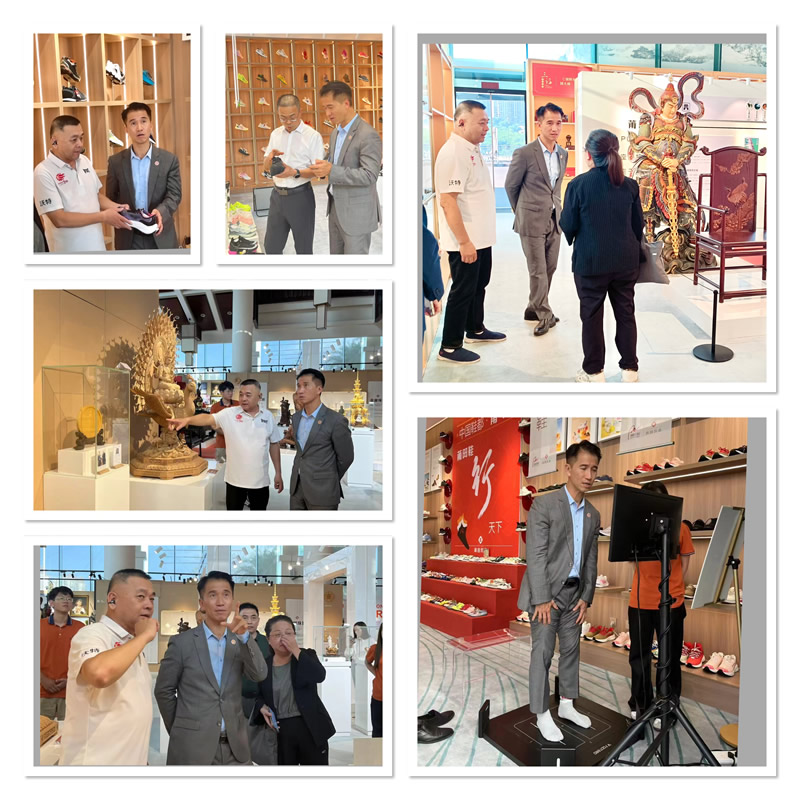 郑震生一行人参观「莆田优品」展示厅
