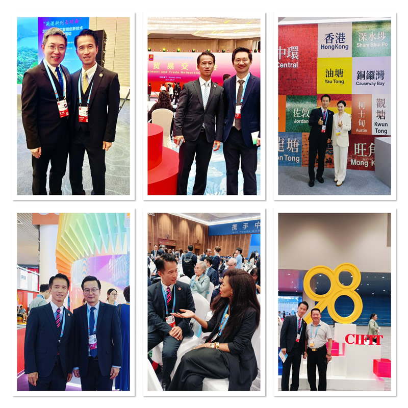 駐福建聯絡處主任鄭震生與出席投洽會的內地及香港企業代表友好交流