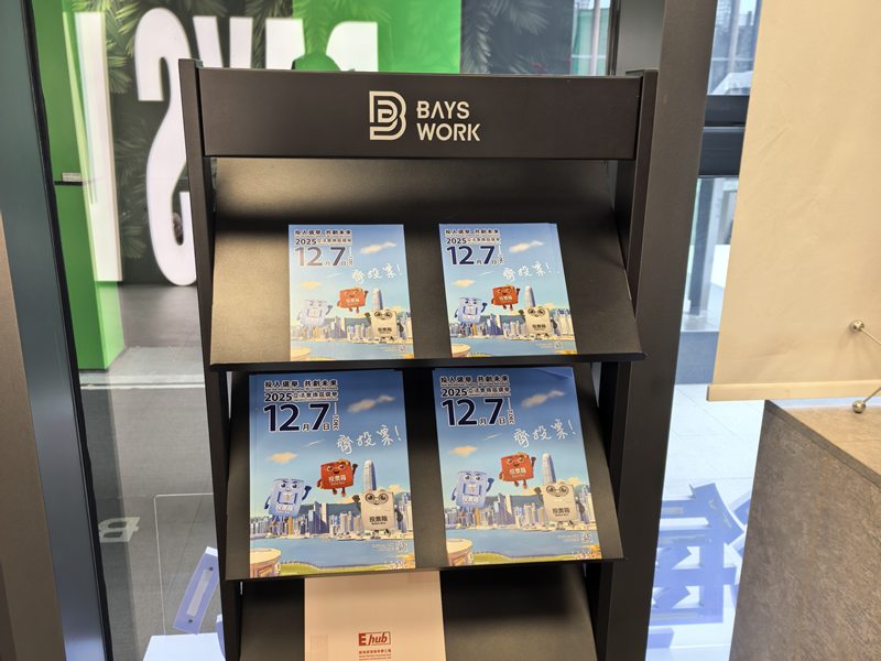 在BAYSWORK孵化器擺放擺放宣傳品2