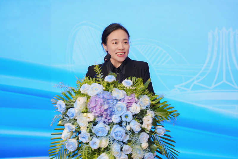 共青團廣西區委副書記、廣西青聯副主席左向蕾女士致辭。